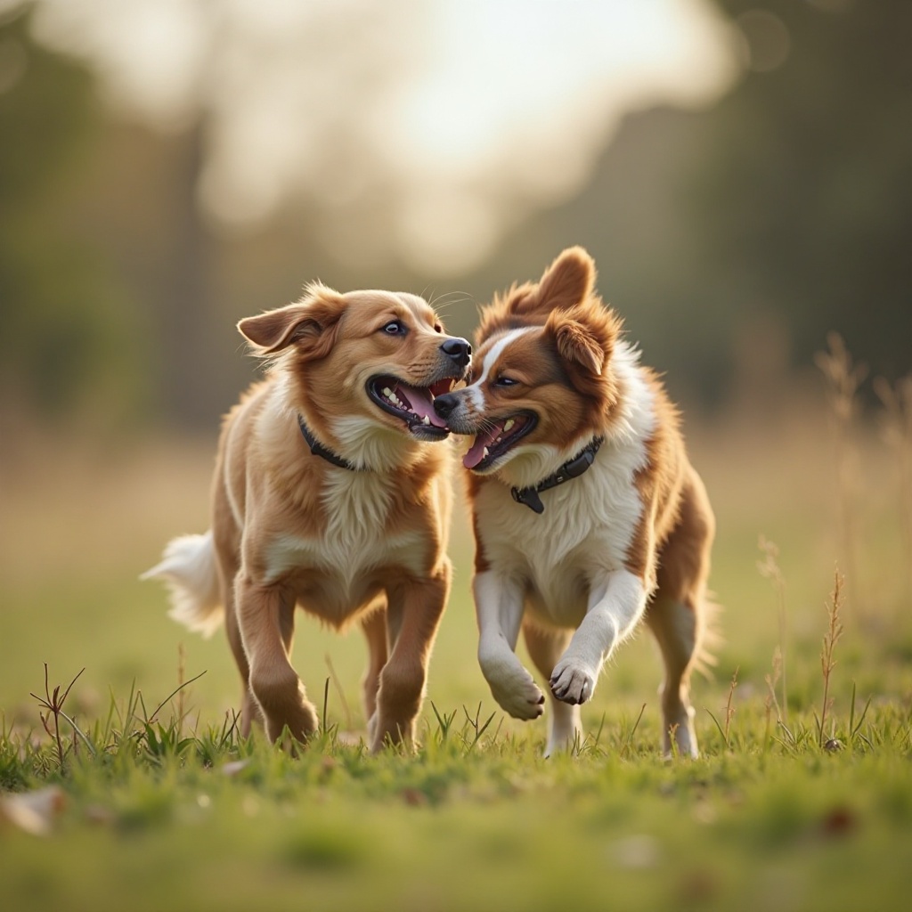 Dogs Playing Together