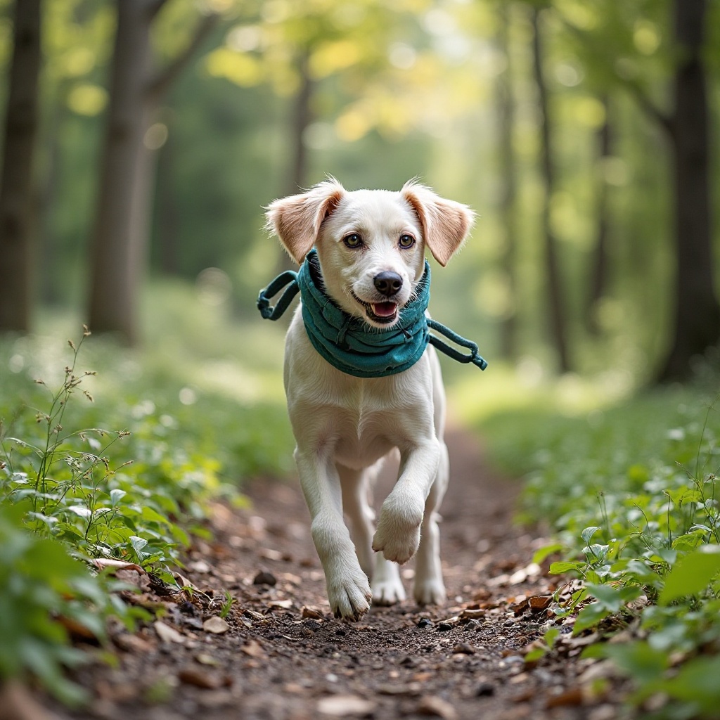 Dogs enjoying nature